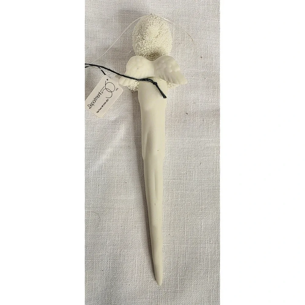 Dept 56 Snowbabies My First Star Icicle Ornament Bisque Porcelain Winged Vintage